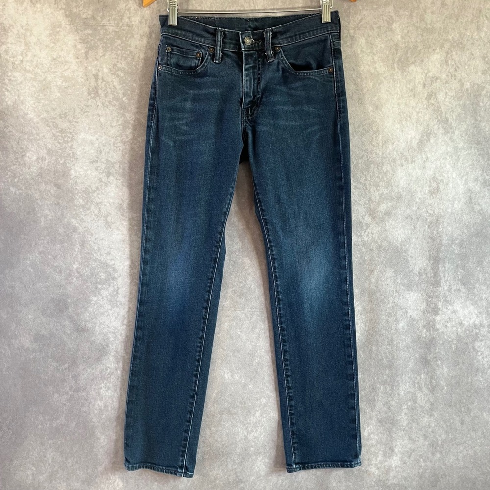 Levi's 511 Slim Fit Jeans Women 29x30 Dark Wash Blue Denim Stretch Casual